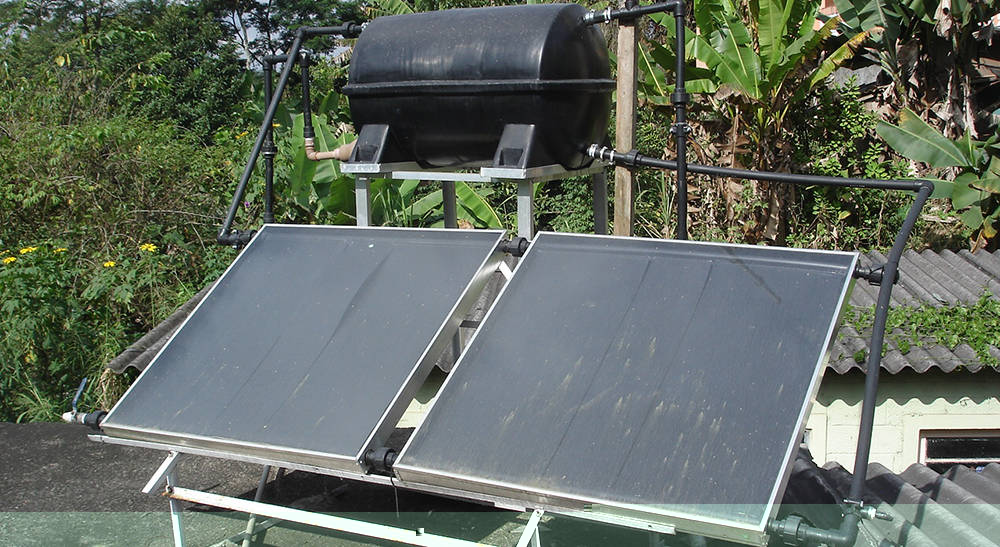 Самодельный солнечный коллектор в РП